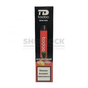 Электронная сигарета TODOO MEGA MAX 2500 (Ананасовая вечеринка) купить с доставкой в Челябинске и Челябинской области. Цена. Изображение №2.