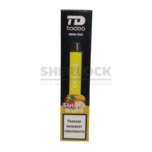 Электронная сигарета TODOO MEGA MAX 2500 (Банан вишня) купить с доставкой в Челябинске и Челябинской области. Цена. Изображение №5.