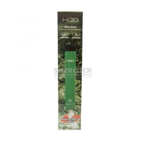 Электронная сигарета HQD Ultra Stick 500 (Жвачка Мята Арбуз) купить с доставкой в Челябинске и Челябинской области. Цена. Изображение №11.