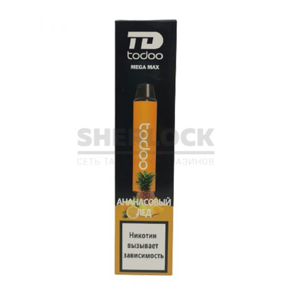Электронная сигарета TODOO MEGA MAX 2500 (Ананасовый лед) купить с доставкой в Челябинске и Челябинской области. Цена. Изображение №4. 