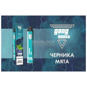 Электронная сигарета Gang Boost 2200 (Черника-Мята) купить с доставкой в Челябинске и Челябинской области. Цена. Изображение №19. 
