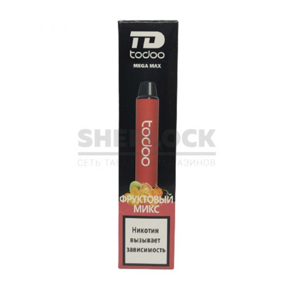 Электронная сигарета TODOO MEGA MAX 2500 (Фруктовый микс) купить с доставкой в Челябинске и Челябинской области. Цена. Изображение №4. 