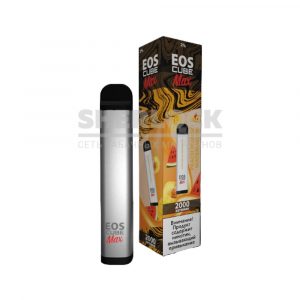 Электронная сигарета EOS CUBE MAX 2000 (Персик Манго Арбуз) купить с доставкой в Челябинске и Челябинской области. Цена. Изображение №3.