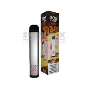 Электронная сигарета EOS CUBE MAX 2000 (Апельсин Манго Гуава) купить с доставкой в Челябинске и Челябинской области. Цена. Изображение №2.
