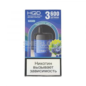 Электронная сигарета HQD BANG 3600 (Черника Мята) купить с доставкой в Челябинске и Челябинской области. Цена. Изображение №60.