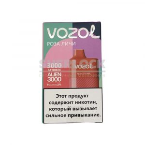 Электронная сигарета VOZOL ALIEN 3000 (Роза личи) купить с доставкой в Челябинске и Челябинской области. Цена. Изображение №14.