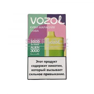 Электронная сигарета VOZOL ALIEN 3000 (Киви маракуйя гуава) купить с доставкой в Челябинске и Челябинской области. Цена. Изображение №8.
