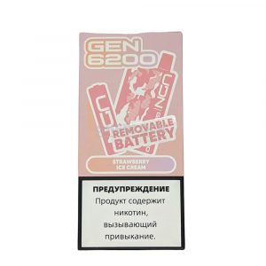 Электронная сигарета UDN GEN 6200 (Клубничное мороженое) купить с доставкой в Челябинске и Челябинской области. Цена. Изображение №14.
