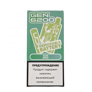 Электронная сигарета UDN GEN 6200 (Кислое яблоко) купить с доставкой в Челябинске и Челябинской области. Цена. Изображение №13.