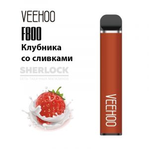 Электронная сигарета VEEHOO F800 1500 (Клубника со сливками) купить с доставкой в Челябинске и Челябинской области. Цена. Изображение №10.