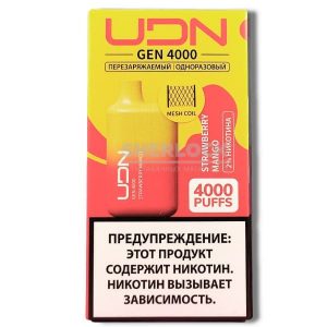 UDN GEN 4000 Strawberry Mango (Клубничное манго) купить с доставкой в Челябинске и Челябинской области. Цена. Изображение №12. 