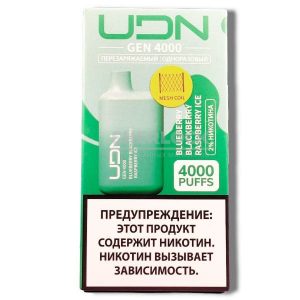UDN ACE BAR 5000 Spearmint (Мята) купить с доставкой в Челябинске и Челябинской области. Цена. Изображение №3.