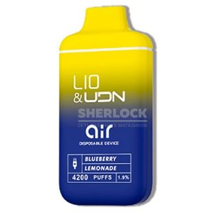 iJoy Lio UDN Air 4200 Blueberry Lemonade (Черничный лимонад) купить с доставкой в Челябинске и Челябинской области. Цена. Изображение №7.