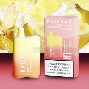 Электронная сигарета KAIFBAR 7000 (Банановое молоко) купить с доставкой в Челябинске и Челябинской области. Цена. Изображение №4.