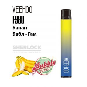 Электронная сигарета VEEHOO F980 2000 (Банан бабл Гам) купить с доставкой в Челябинске и Челябинской области. Цена. Изображение №24.