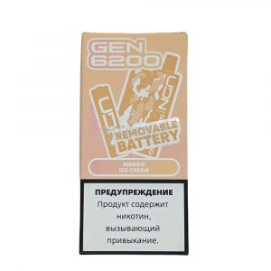 Электронная сигарета UDN GEN 6200 (Манго мороженое) купить с доставкой в Челябинске и Челябинской области. Цена. Изображение №5.