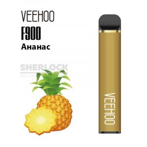 Электронная сигарета VEEHOO F900 1200 (Ананас) купить с доставкой в Челябинске и Челябинской области. Цена. Изображение №2.