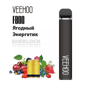 Электронная сигарета VEEHOO F800 1500 (Ягодный энергетик) купить с доставкой в Челябинске и Челябинской области. Цена. Изображение №8.