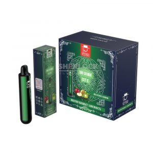 Электронная сигарета VEEHOO D7 E 1300 (Яблоко Киви) купить с доставкой в Челябинске и Челябинской области. Цена. Изображение №9.