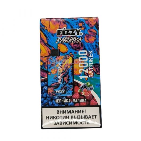 Электронная сигарета Fizzy Pandora 12000 (Черника малина) купить с доставкой в Челябинске и Челябинской области. Цена. Изображение №4. 