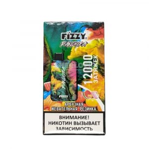 Электронная сигарета Fizzy Pandora 12000 (Арбузная жевательная резинка) купить с доставкой в Челябинске и Челябинской области. Цена. Изображение №7.
