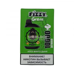 Электронная сигарета FIZZY GREAT 10000 (Алое манго дыня) купить с доставкой в Челябинске и Челябинской области. Цена. Изображение №2.