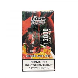 Электронная сигарета Fizzy Pandora 12000 (Апельсин Манго Арбуз) купить с доставкой в Челябинске и Челябинской области. Цена. Изображение №3.