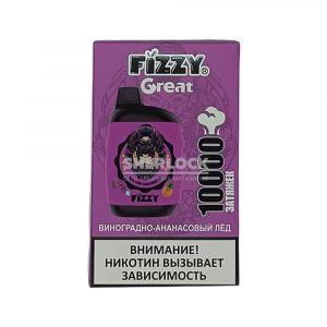 Электронная сигарета FIZZY GREAT 10000 (Виноград ананасовый лед) купить с доставкой в Челябинске и Челябинской области. Цена. Изображение №11.