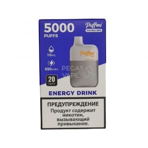 Электронная сигарета PUFFMI DX Mesh Box 5000 (Энергетик) купить с доставкой в Челябинске и Челябинской области. Цена. Изображение №22.