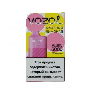 Электронная сигарета VOZOL ALIEN 5000 (Арбузный лимонад) купить с доставкой в Челябинске и Челябинской области. Цена. Изображение №21.