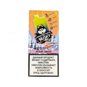 Электронная сигарета HUSKY AIRMAX 8000 MIAMI SNOW (Ананас личи-банан) купить с доставкой в Челябинске и Челябинской области. Цена. Изображение №9.