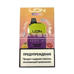 Электронная сигарета UDN BAR 10000 (Маракуйя фрукт грейпфрут) купить с доставкой в Челябинске и Челябинской области. Цена. Изображение №15. 