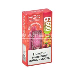 Электронная сигарета HQD MATRIX 6500 (Яблоко-персик) купить с доставкой в Челябинске и Челябинской области. Цена. Изображение №15.