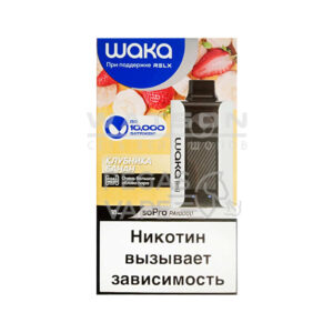Электронная сигарета Waka PA-10000 Strawberry Banana (Клубника банан) купить с доставкой в Челябинске и Челябинской области. Цена. Изображение №9.
