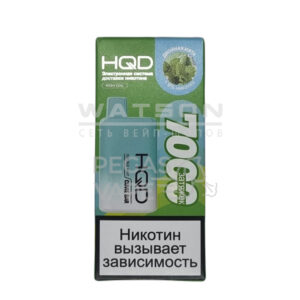 Электронная сигарета HQD Cuvie Bar 7000 (Двойная мята) купить с доставкой в Челябинске и Челябинской области. Цена. Изображение №7. 