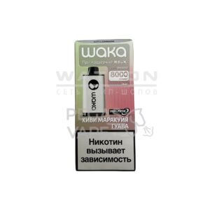 Электронная сигарета WAKA soPRO DM 8000 Kiwi Passion Guava (Киви маракуйя гуава) купить с доставкой в Челябинске и Челябинской области. Цена. Изображение №12.