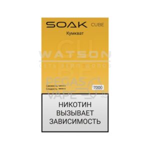 Электронная сигарета SOAK CUBE White 7000 (Кумкват) купить с доставкой в Челябинске и Челябинской области. Цена. Изображение №12.