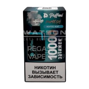Электронная сигарета PuffMi DUMESH 10000 (Мятный ментос) купить с доставкой в Челябинске и Челябинской области. Цена. Изображение №15.