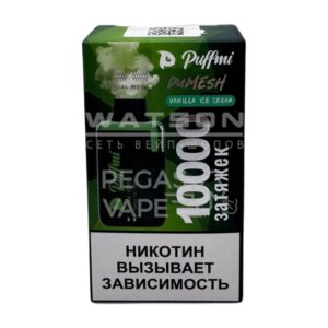 Электронная сигарета PuffMi DUMESH 10000 (Ванильное мороженое) купить с доставкой в Челябинске и Челябинской области. Цена. Изображение №4.