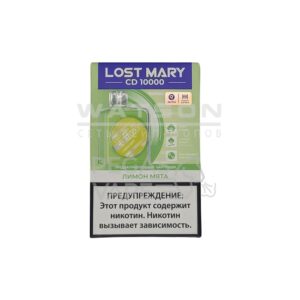 Картридж LOST MARY CD 10000 (Лимон мята) купить с доставкой в Челябинске и Челябинской области. Цена. Изображение №16. 